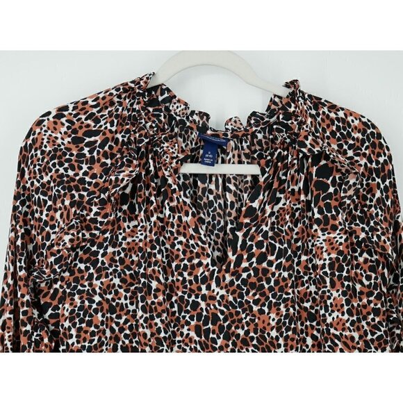 NWT Scoop Leopard Print Maxi Dress Black Brown S - Picture 2 of 5